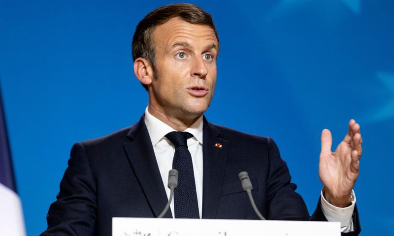 French President Emmanuel Macron in Brussels on October 2.