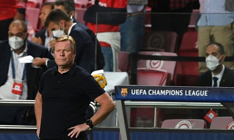 Dutch coach Ronald Koeman is under growing pressure at Barcelona