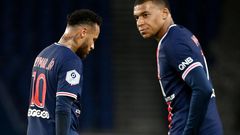 Neymar and Kylian Mbappe started in last season's Champions League final loss to Bayern Munich