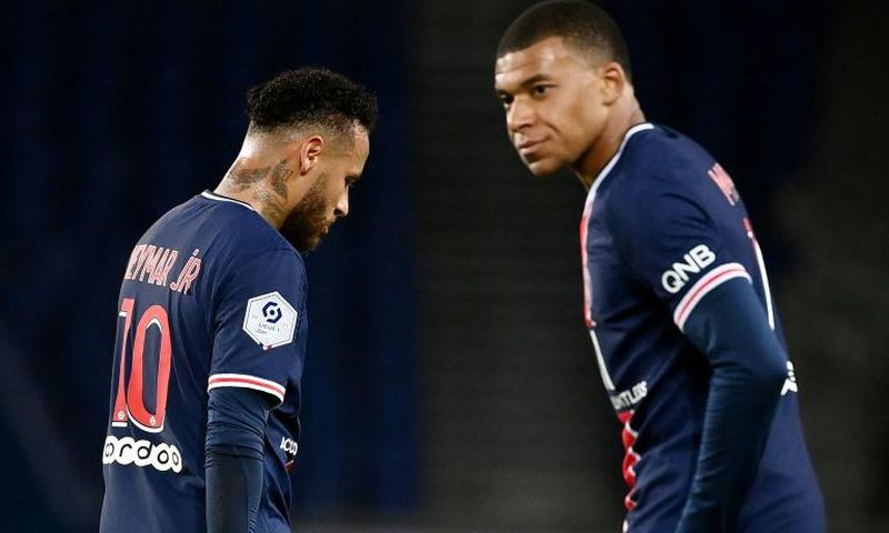 Neymar and Kylian Mbappe started in last season's Champions League final loss to Bayern Munich