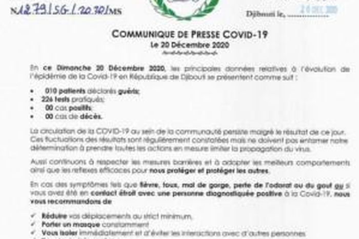 Ministere de la Santé de Djibouti