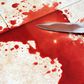 Knife with blood