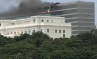 Incendie au Building administratif