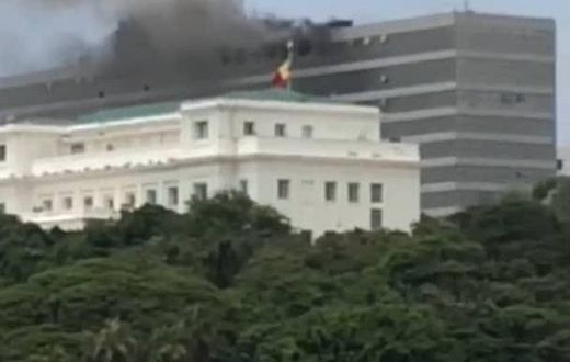 Incendie au Building administratif