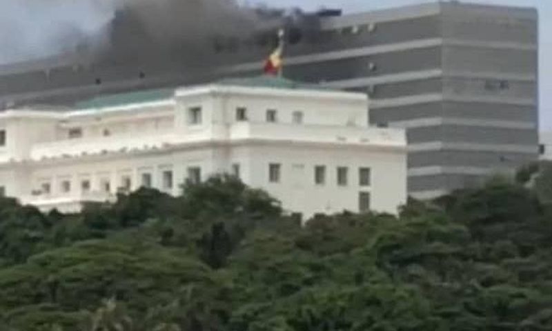 Incendie au Building administratif