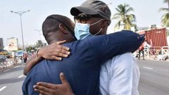 Guy Marius Sagna avec Barthélémy Dias