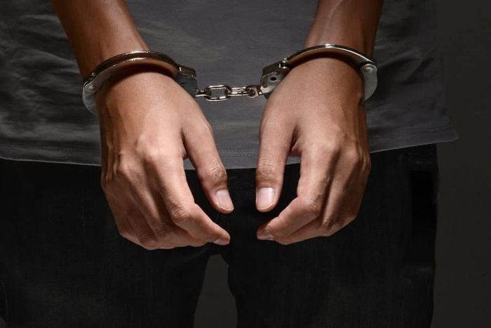 Arrested and handcuffed