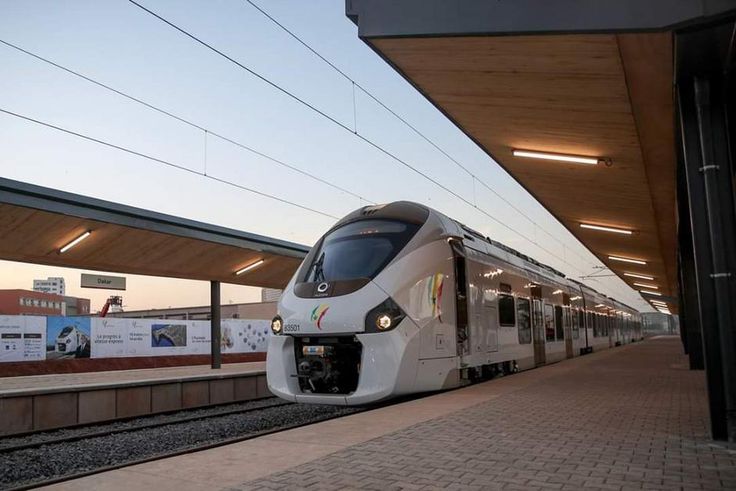 Le TER à la gare de Dakar, le 15 janvier 2019