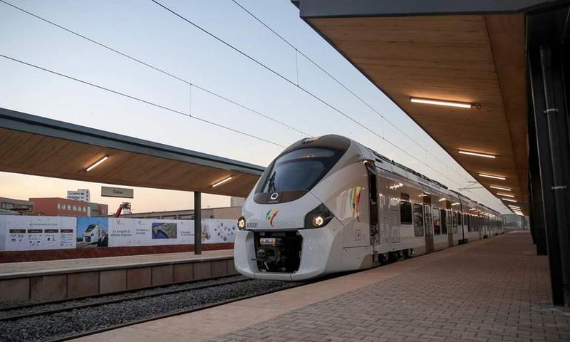 Le TER à la gare de Dakar, le 15 janvier 2019