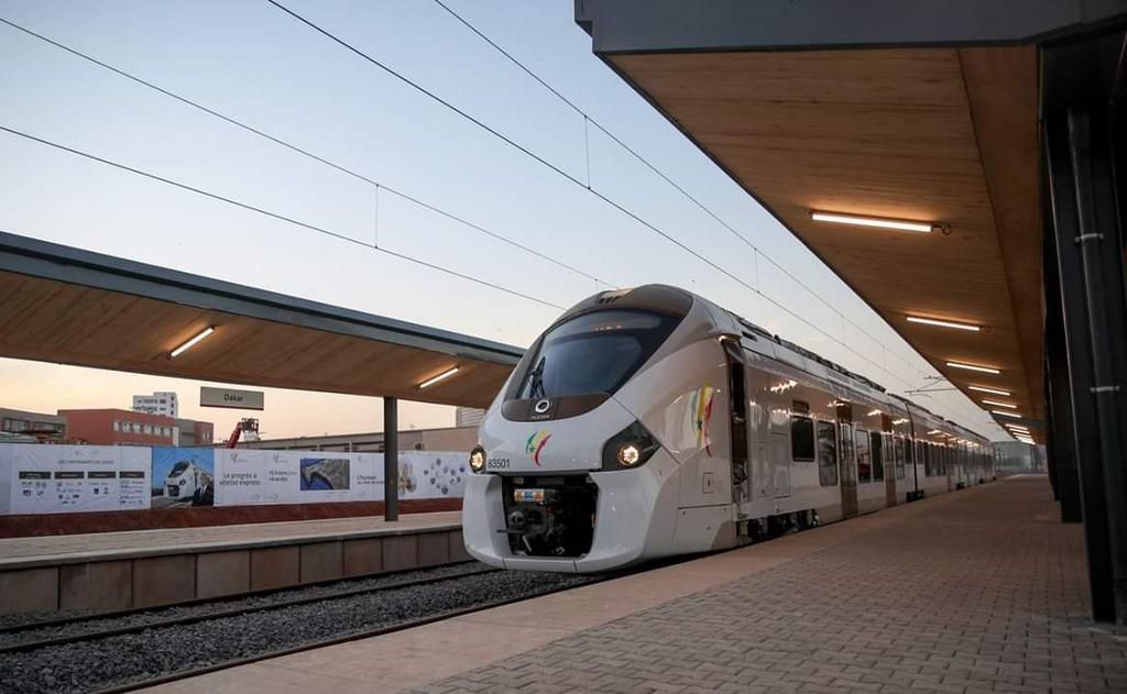 Le TER à la gare de Dakar, le 15 janvier 2019