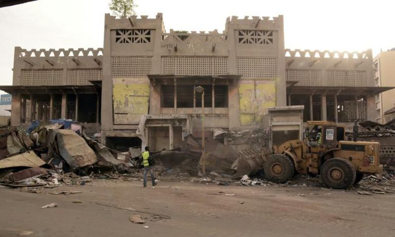 Sandaga, one of Dakar's main trading centres, drew people from around the West African region