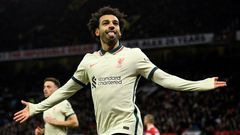 Egyptian King: Mohamed Salah's hat-trick against Manchester United made him the top-scoring African player in Premier League history