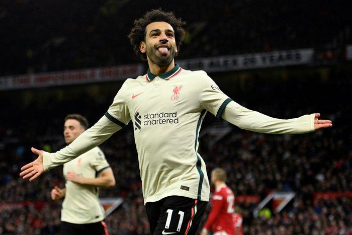 Egyptian King: Mohamed Salah's hat-trick against Manchester United made him the top-scoring African player in Premier League history