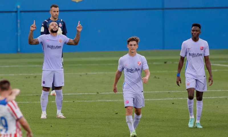 Barcelone match présaison moussa ndiaye