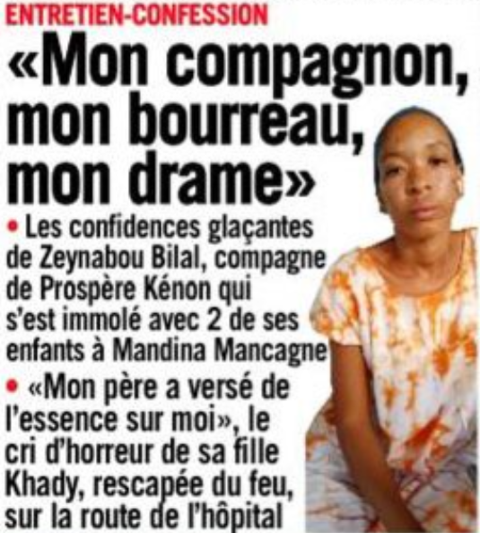 Compagne de Prosper qui s'est immolé : "je n'ai pas demandé le divorce, je n’étais pas mariée avec lui"