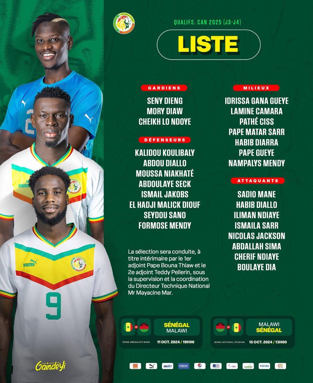 Liste des lions