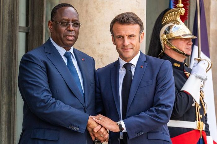 Macky Sall et Emmanuel Macron, lors d'une rencontre à l'Elysée le 23 juin 2023. - Alexis Jumeau/SIPA / Alexis Jumeau/SIPA