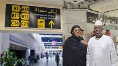 Macky et son épouse à Marrakech