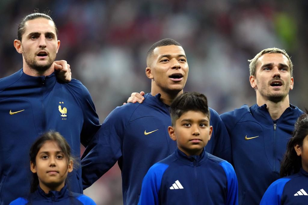Mbappe, Griezmann and Rabiot for France