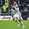 Danilo Luiz Da Silva of Juventus FC celebrates after scoring the goal of 3-3 during the Serie A football match between Juventus FC and Atalanta