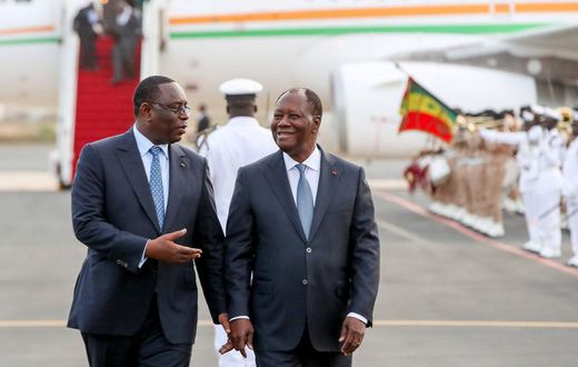 Le président Macky Sall s'est déplacé à Abidjan en décembre 2020 lors de l'investiture pour un troisième mandat de son homologue ivoirien Alassane Ouattara