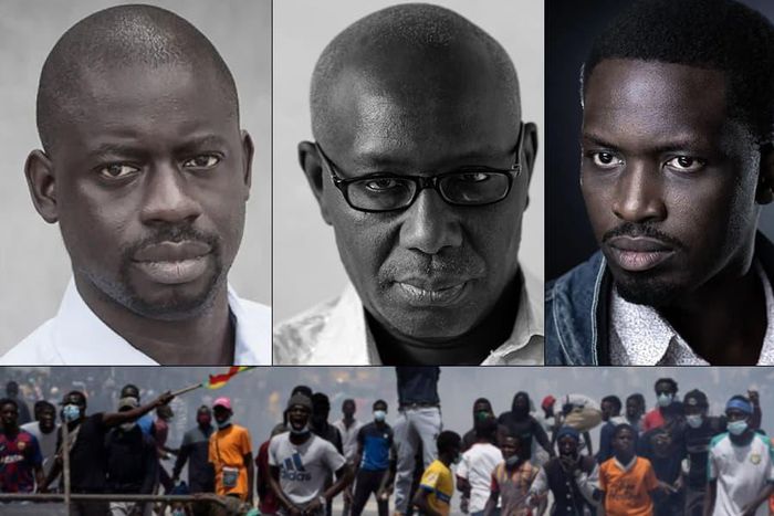 Boubacar Boris Diop, Felwine Sarr et Mohamed Mbougar Sarr / Crédit Canalactu
