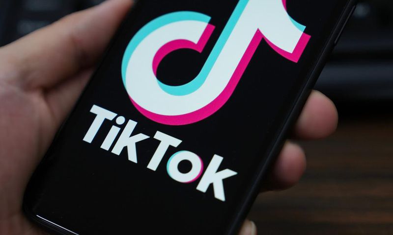 The TikTok logo displayed on the screen of a smartphone.Getty Images