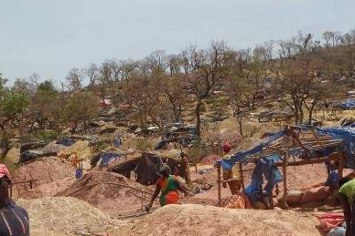 Site d'orpaillage à Kedougou