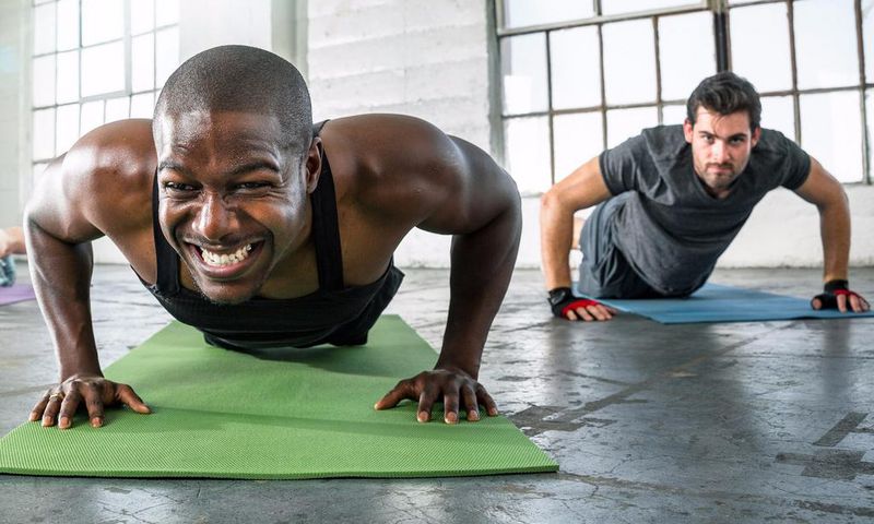 Push-ups are still one of the best moves for toning from the waist up.