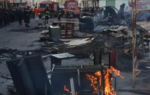 Dakar, le marché salle de vente ravagé par un incendie, mars 2022 (3)