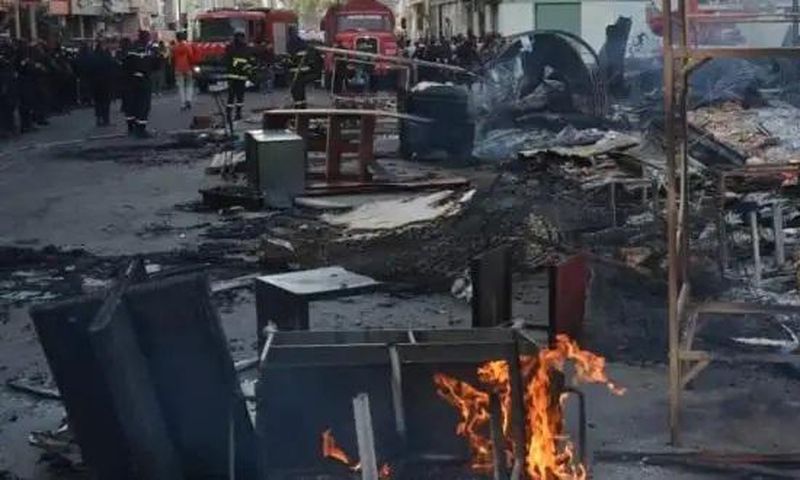 Dakar, le marché salle de vente ravagé par un incendie, mars 2022 (3)