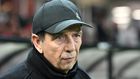 Saint-Etienne's newly named French head coach Jean-Louis Gasset attends their match against Guingamp (EAG) on December 20, 2017, at the Roudourou Stadium in Guingamp, western France