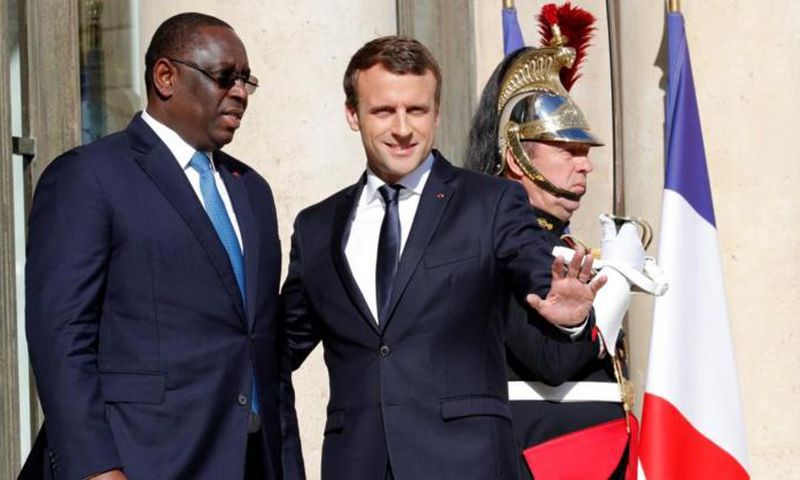 Le président Macky Sall et son hologue français Emmanuel Macron lors d'une rencontre à l'Elysée, le 15 mai 2019