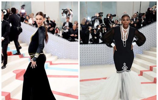 Karlie Kloss and Serena Williams both announced their second pregnancies at the 2023 Met Gala.John Shearer/WireImage/Jamie McCarthy/Getty Images