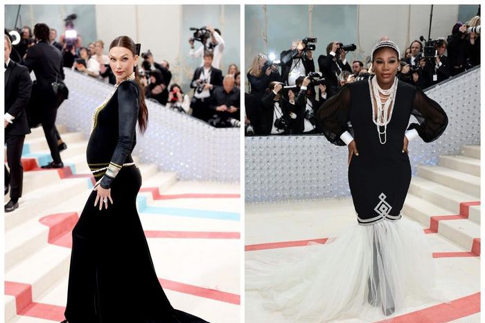 Karlie Kloss and Serena Williams both announced their second pregnancies at the 2023 Met Gala.John Shearer/WireImage/Jamie McCarthy/Getty Images