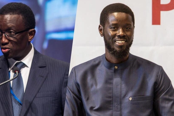 Amadou Ba (gauche) Bassirou Diomaye Faye (droite)