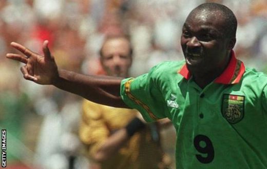 Roger Milla est le buteur et le joueur de champ le plus âgé a avoir participé à une phase finale de Coupe du monde / Getty Images.