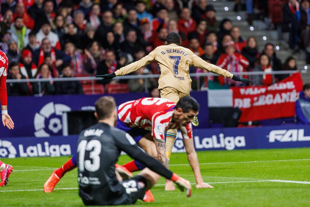 Dembele a marqué le but de la victoire contre l'Atletico Mardrid, pour Barcelone.