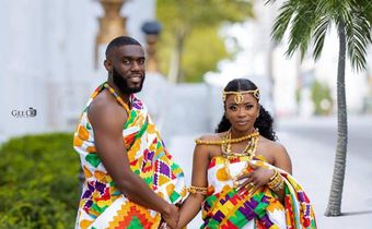 Le Kent du Ghana, tissu très prisé en Afrique.