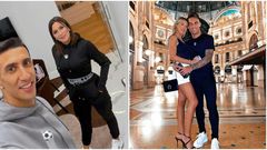 Jorgelina Cardoso épouse d'Angel Di Maria et Agustina Gandolfo épouse de Lautaro Martinez. Crédit, @jorgelinacardoso/lautaromartinez Source : Instagram