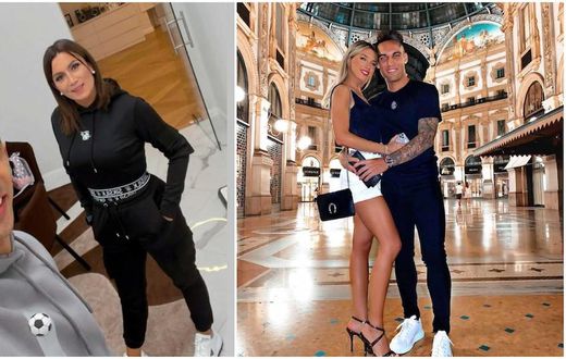 Jorgelina Cardoso épouse d'Angel Di Maria et Agustina Gandolfo épouse de Lautaro Martinez. Crédit, @jorgelinacardoso/lautaromartinez Source : Instagram