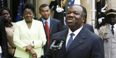 Au premier plan Ali Bongo Ondimba Au second Pascaline Bongo Ondimba Laurent Sazy Divergence