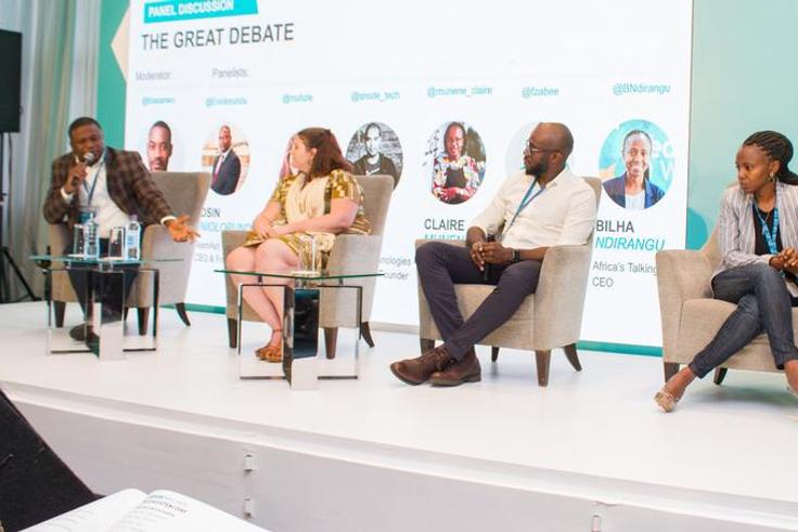 The great debate panel during the fourth MEST Africa Summit, in partnership with Microsoft.