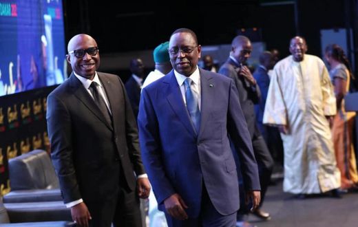 Macky Sall et Barthélémy Dias à la cérémonie de lancement de la 6e édition du forum mondial de l’économie sociale et solidaire au Grand Théâtre