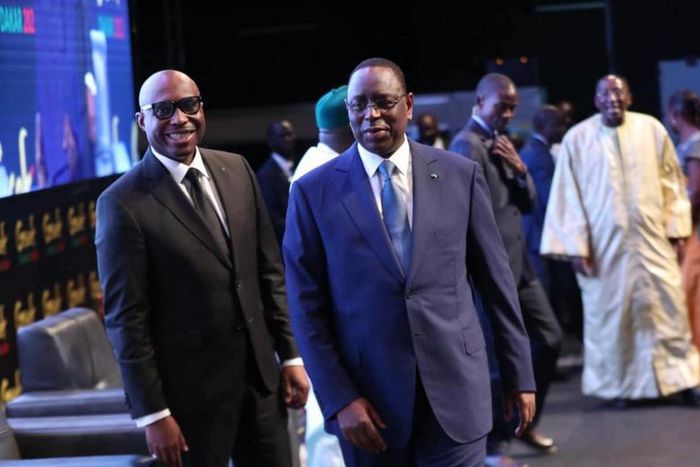 Macky Sall et Barthélémy Dias à la cérémonie de lancement de la 6e édition du forum mondial de l’économie sociale et solidaire au Grand Théâtre