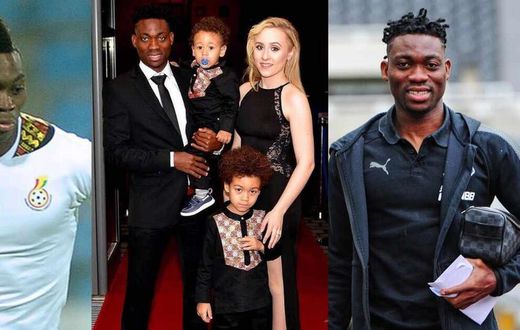 Christian Atsu and wife Marie Claire Rupio