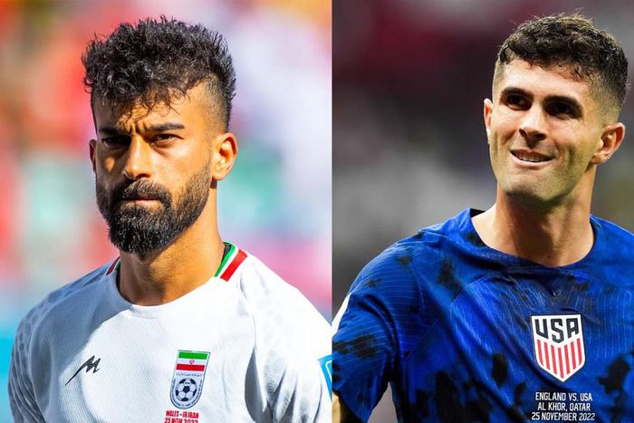 Ramin Rezaeian et Christian Pulisic