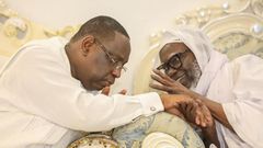 Macly Sall rend visite au Khalife général des Mourides, Serigne Mountakha Mbacké, le 29 mai 2022