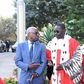 Mamadou Badio Camara et le Ministre de la Justice Malick Sall lors de son installation à la tête de la cour suprême