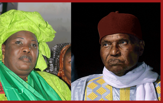 Aminata Mbengue Ndiaye (PS) et Abdoulaye Wade (PDS)